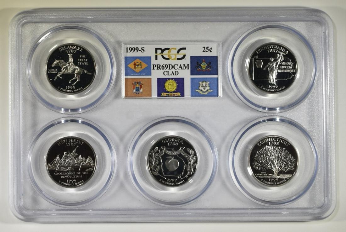1999-S STATE QUARTER CLAD SET  PCGS PR-69 DCAM (1 of 2)