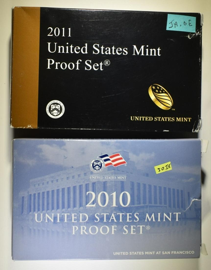 2010 & 2011 U.S. PROOF SETS ORIG PACKAGING (1 of 2)