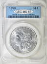 1890 MORGAN DOLLAR  GEC SUPERB GEM