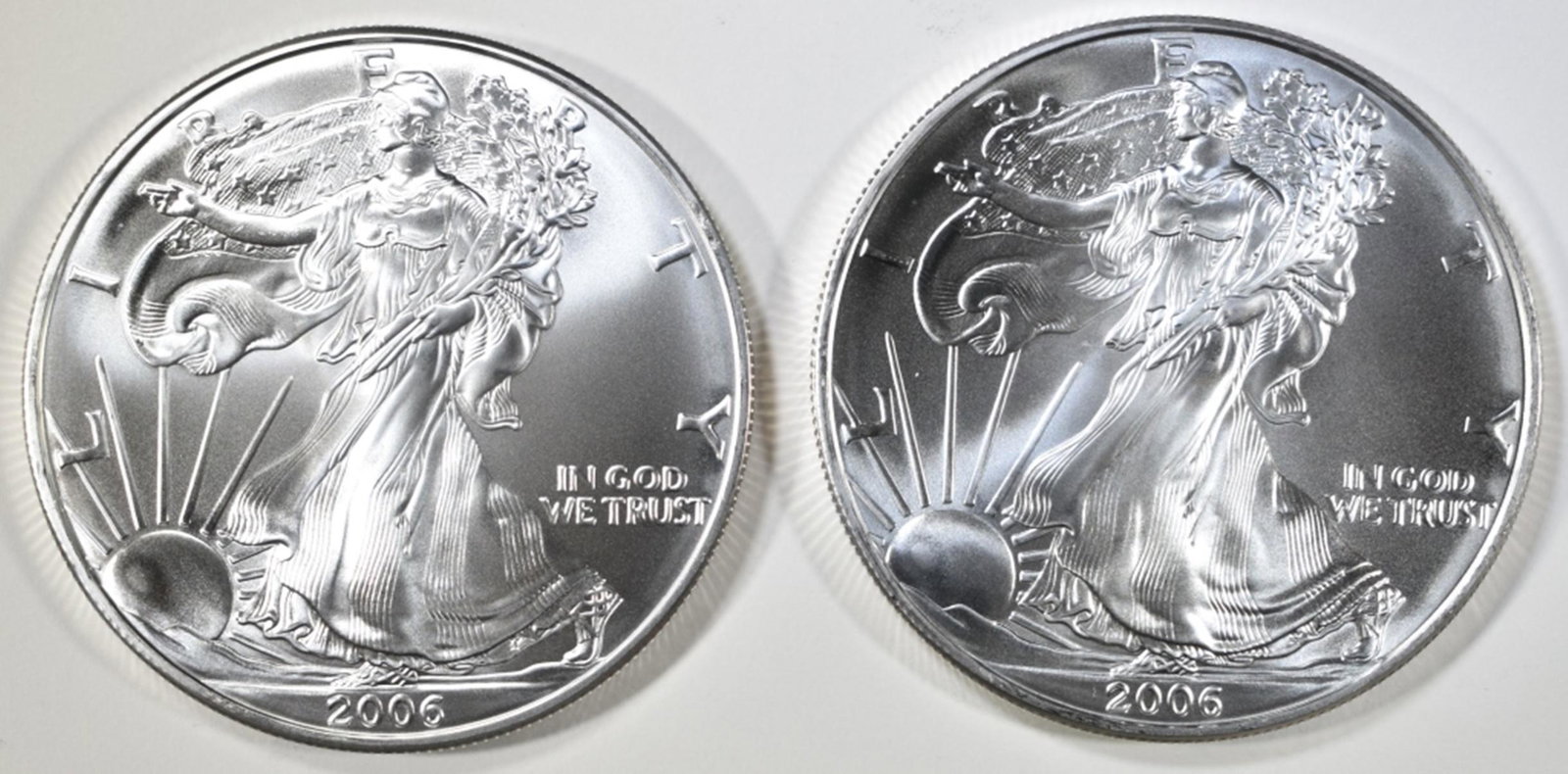 (2) 2006 UNC AMERICAN SILVER EAGLES (1 of 2)