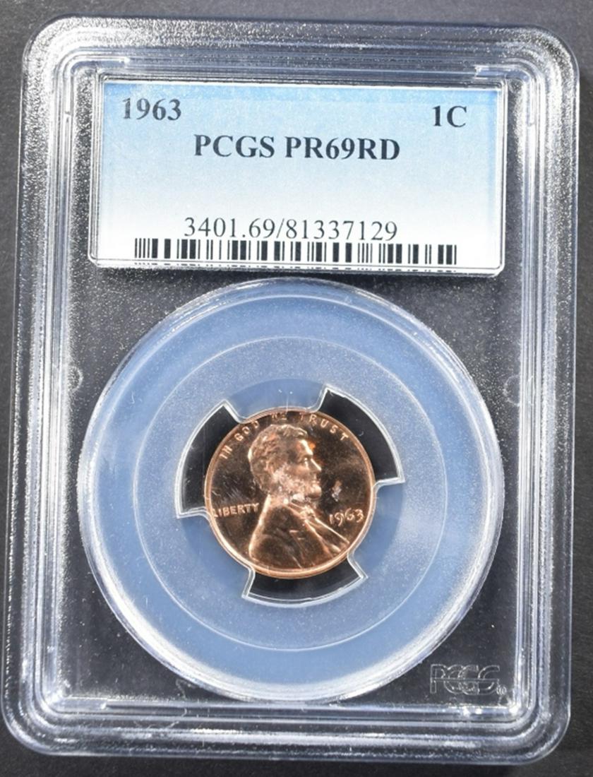 1963 LINCOLN  PENNY PCGS PR69RD (1 of 4)