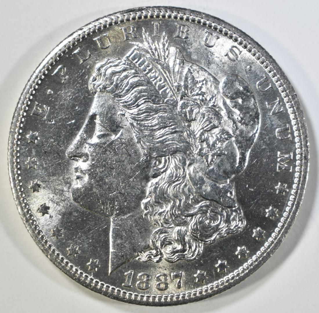 1887-S MORGAN DOLLAR BU (1 of 2)
