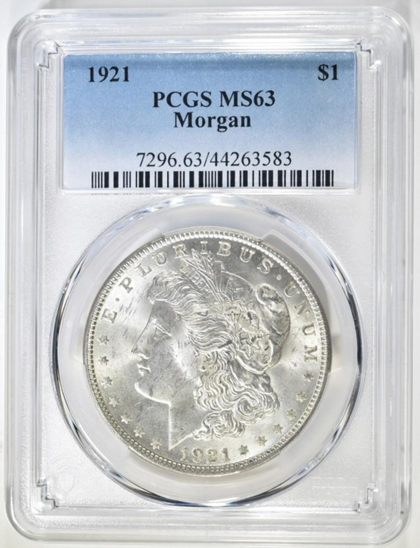 1921 MORGAN DOLLAR  PCGS MS-63 (1 of 4)
