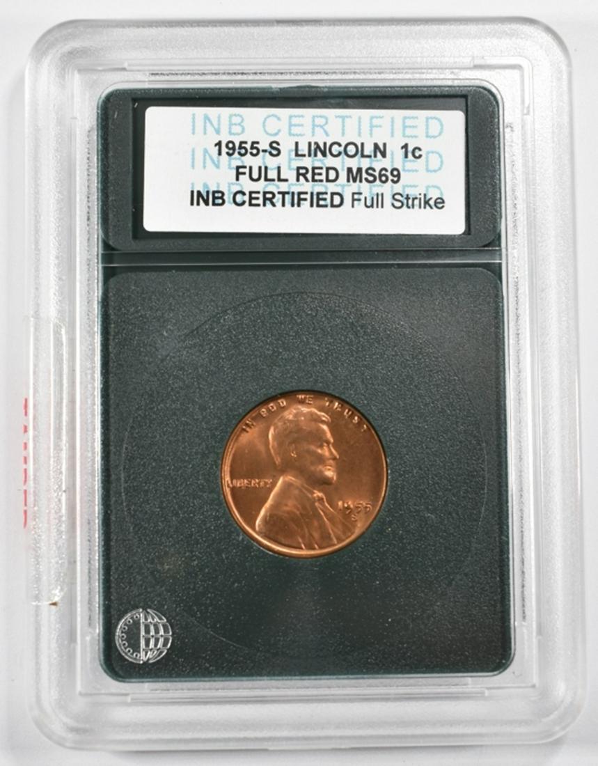 1955-S LINCOLN CENT  ING SUPERB GEM RED (1 of 4)