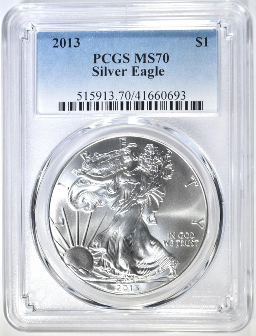 2013 AMERICAN SILVER EAGLE PCGS MS-70 (1 of 4)