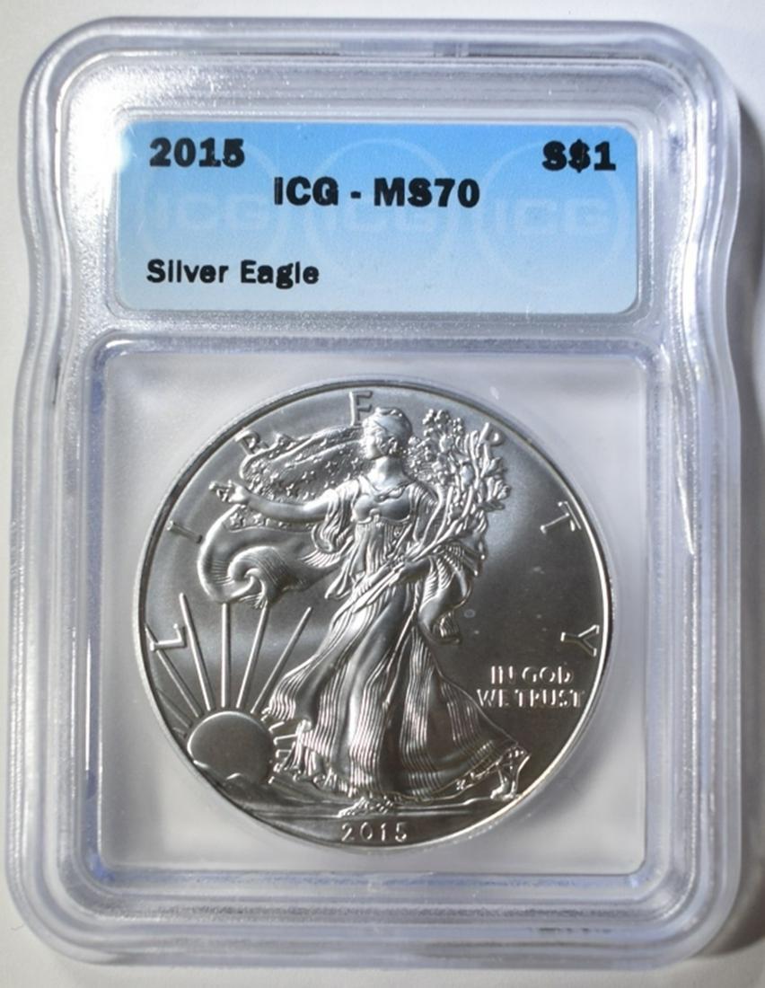 2015 SILVER EAGLE ICG MS-70 (1 of 4)