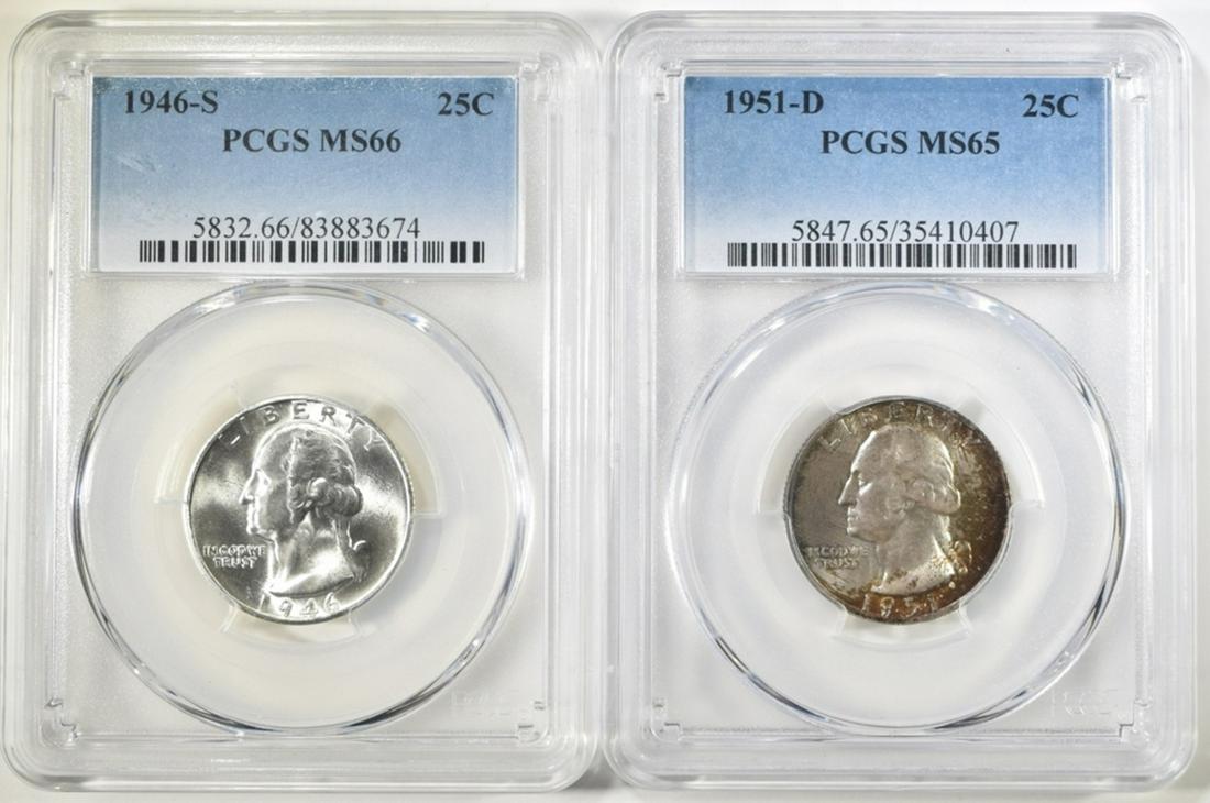 LOT OF 2 WASHINGTON QUARTERS: (1 of 2)