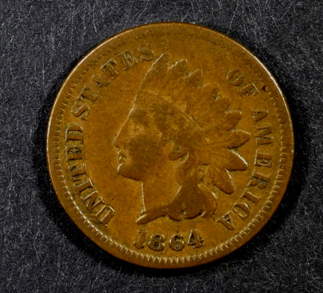 1864-L INDIAN HEAD CENT FINE (1 of 2)