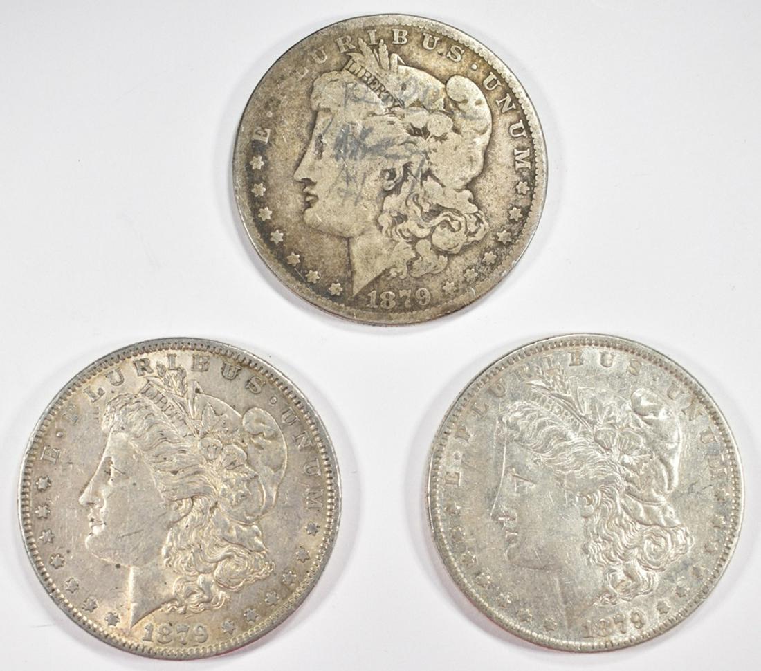 (3) 1879 CIRC MORGAN DOLLARS (1 of 2)
