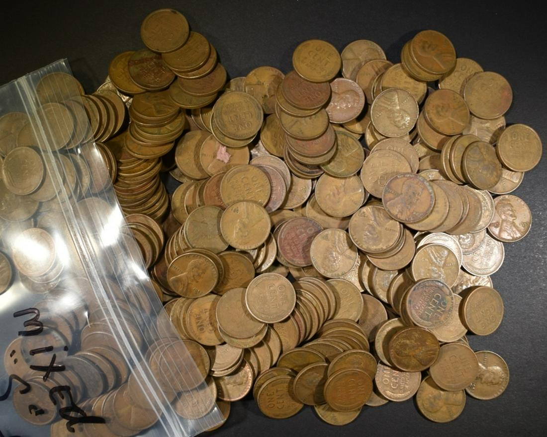 300-MIXED DATE CIRC "S" MINT LINCOLN WHEAT CENTS (1 of 2)