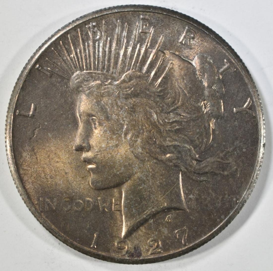 1927 PEACE DOLLAR CH BU (1 of 2)