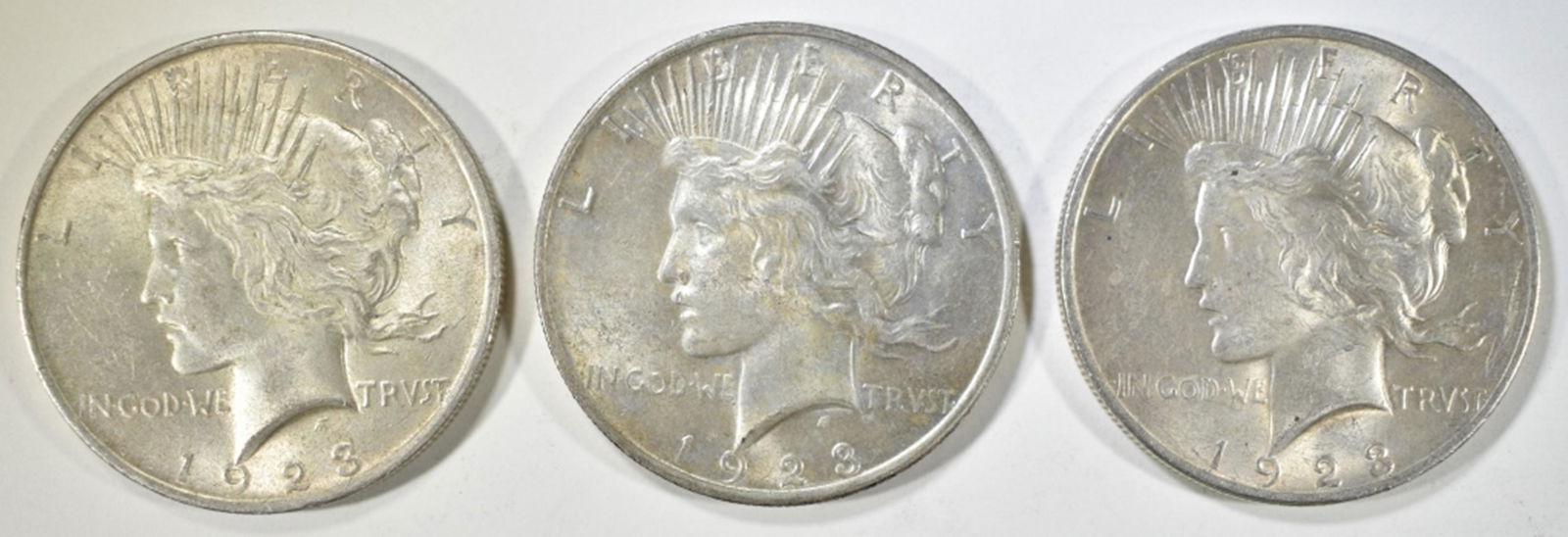 (3) 1923 PEACE DOLLARS (1 of 2)