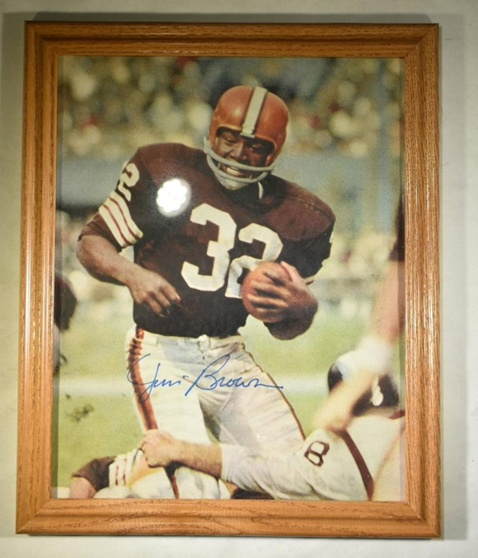 JIM BROWN AUTOGRAPHED PICTURE (1 of 2)