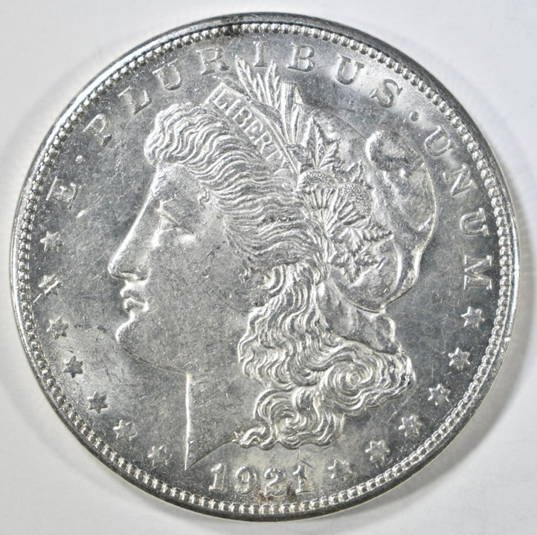 1921-S MORGAN DOLLAR  NICE BU (1 of 2)