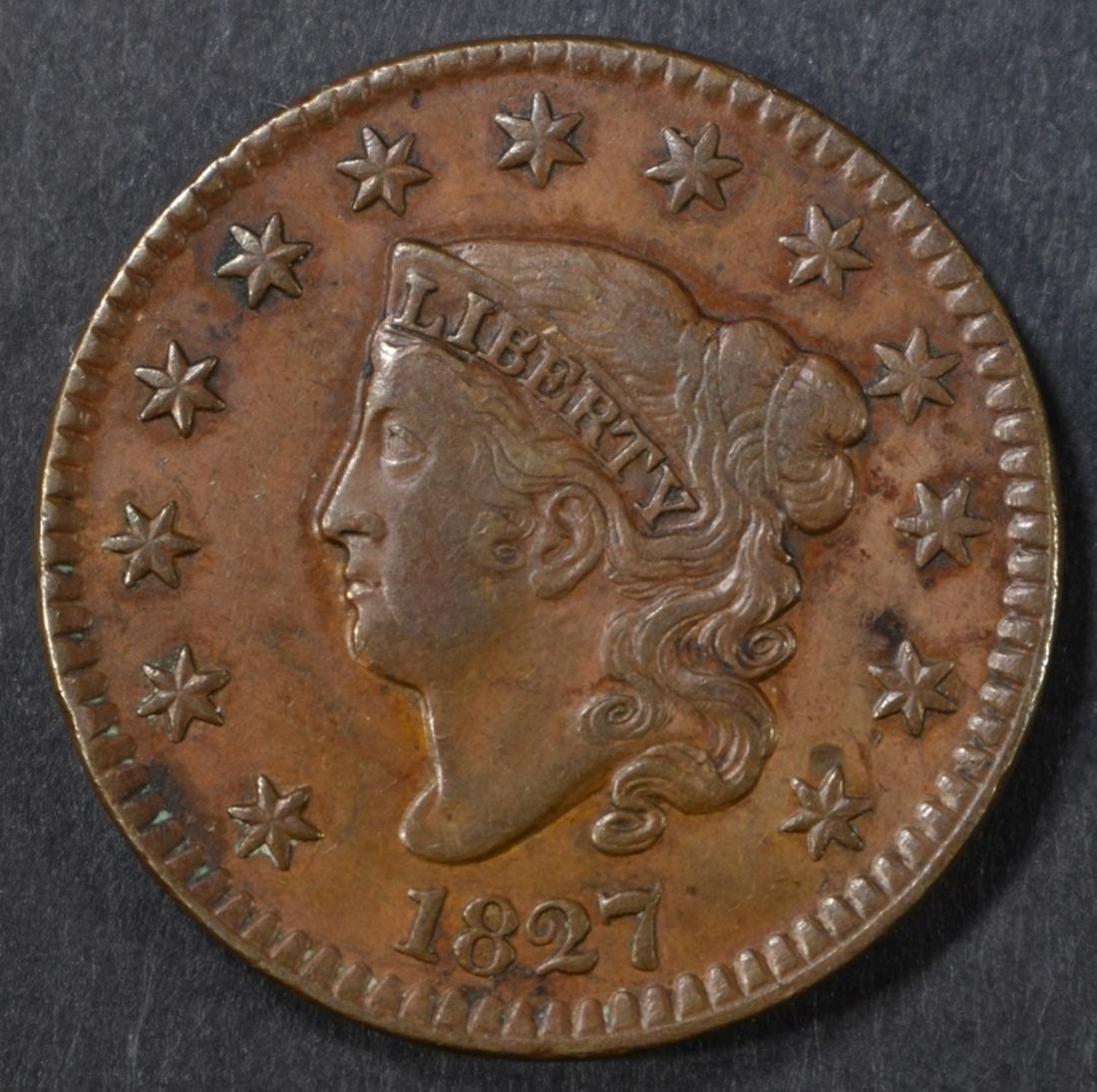 1827 LARGE CENT VF (1 of 2)