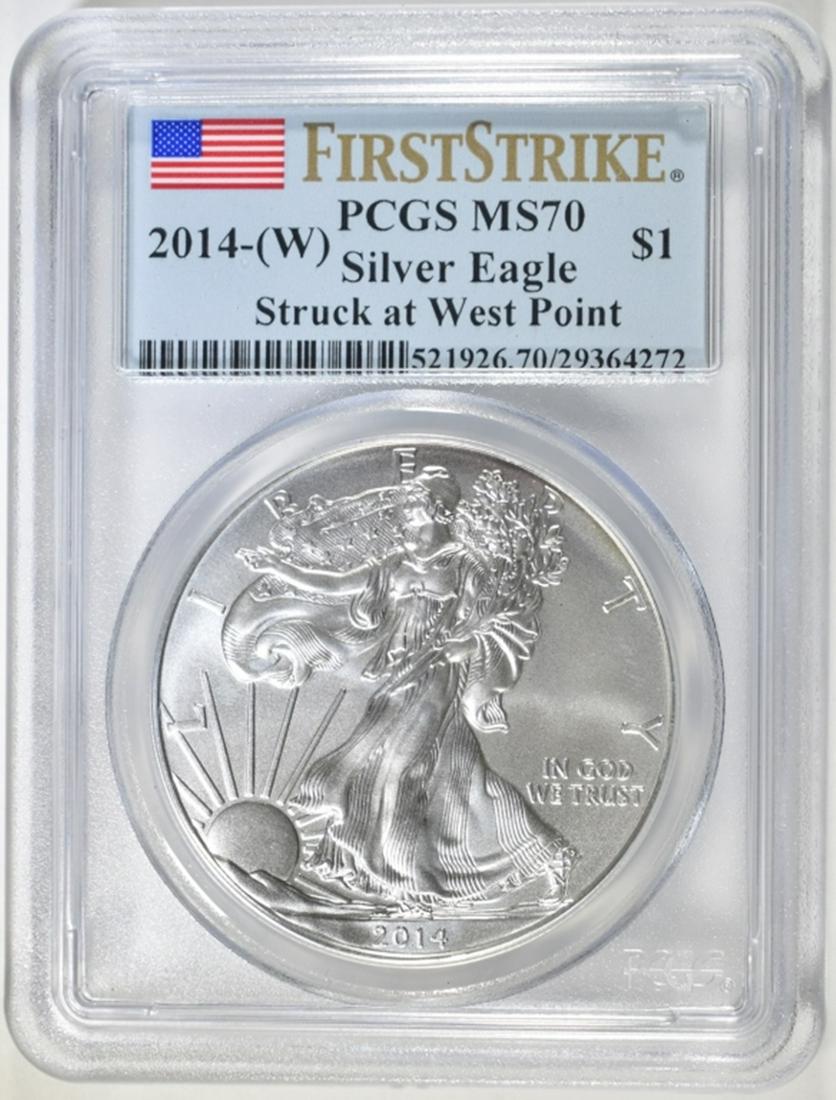2014-(W)  SILVER EAGLE PCGS MS 70 1st STRIKE (1 of 4)
