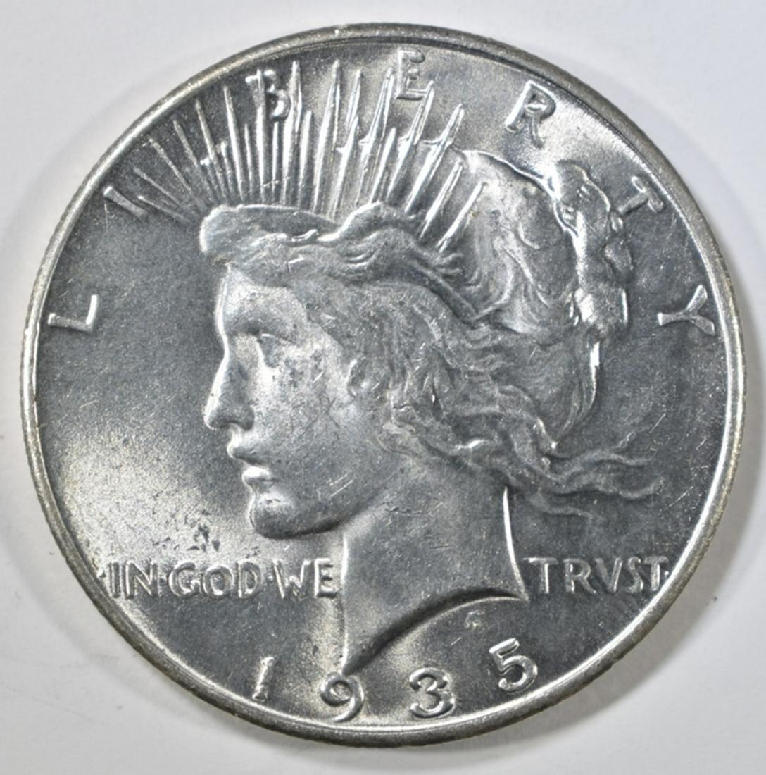 1935 PEACE DOLLAR CH BU (1 of 2)
