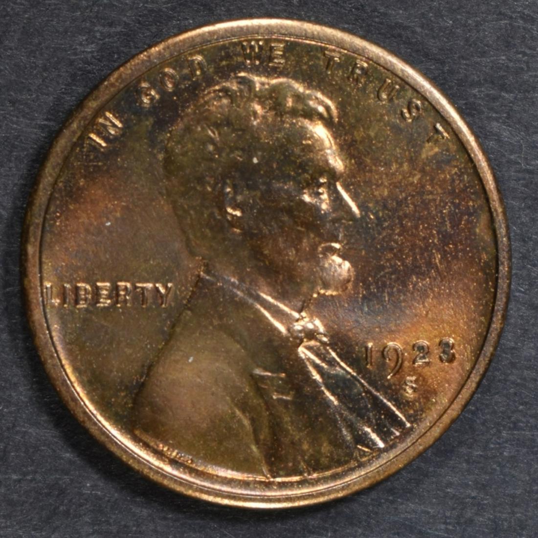 1923-S LINCOLN CENT  BU  OLD CLEANING (1 of 2)