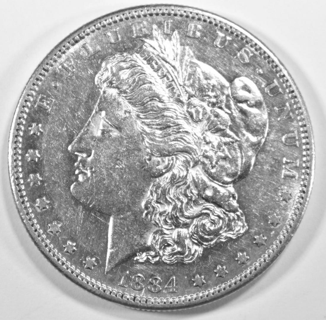 1884-S MORGAN DOLLAR CH AU (1 of 2)