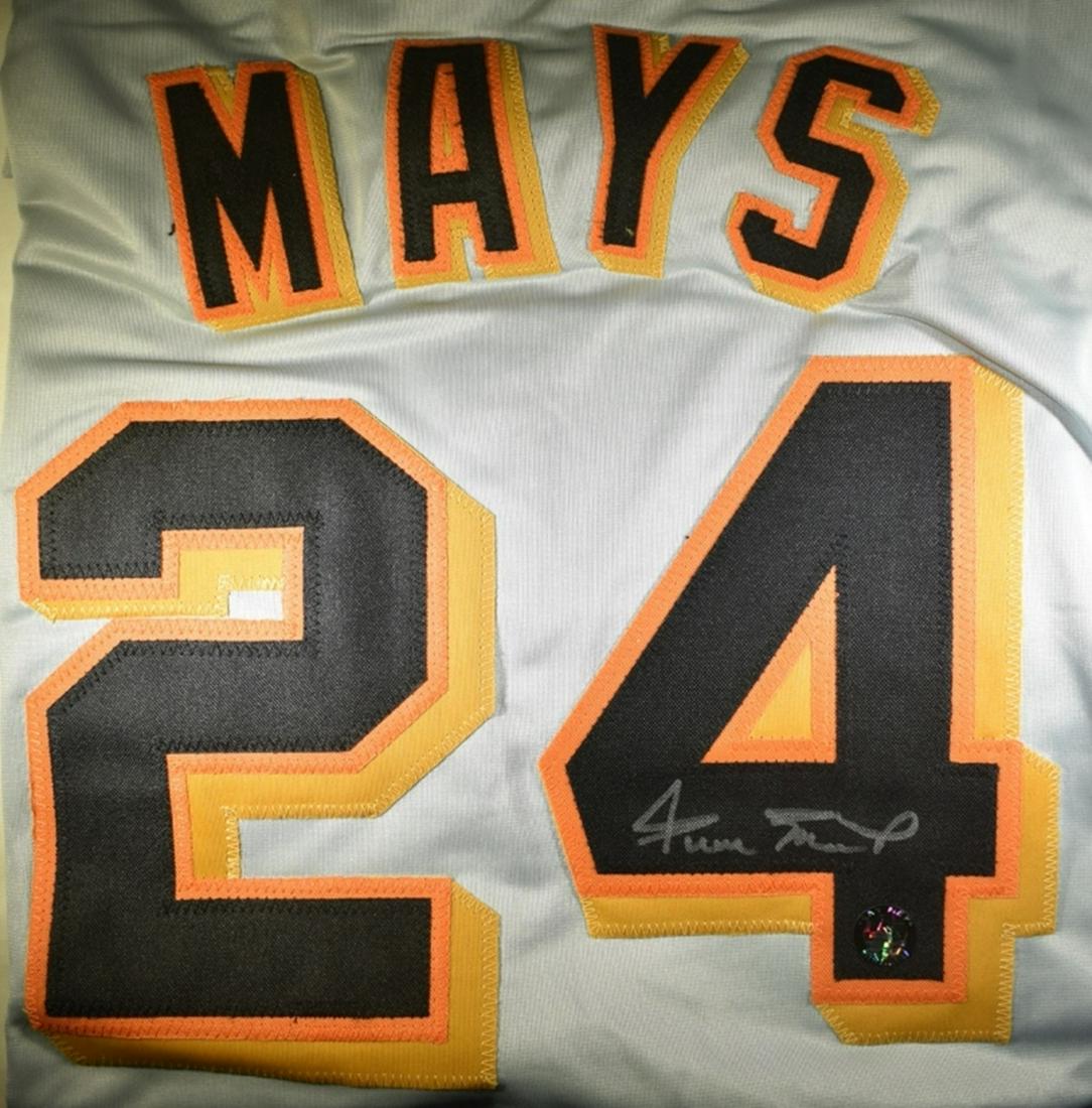 WILLIE MAYS SIGNED JERSEY (1 of 3)