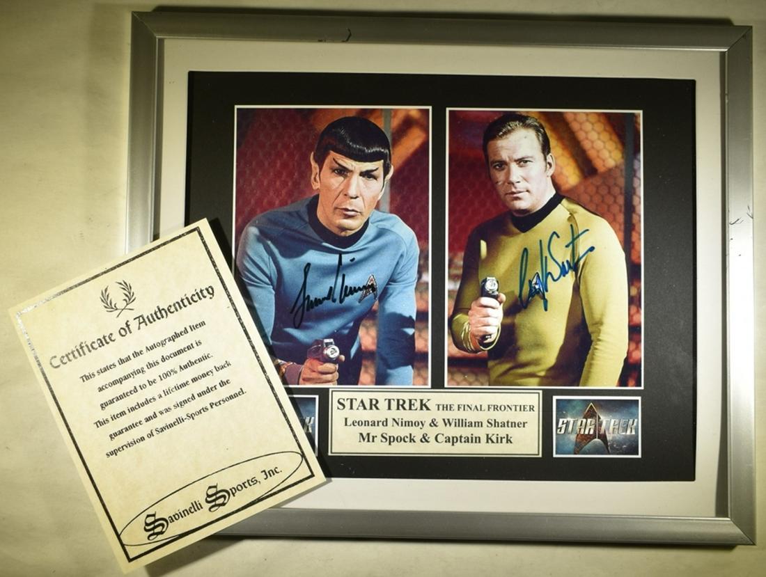 STAR TREK SIGNED PHOTO 8 X 10 FRAMED W/COA (1 of 2)