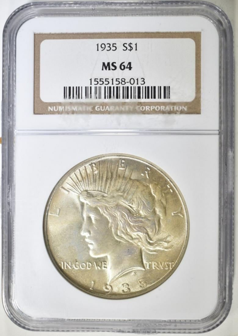 1935 PEACE DOLLAR NGS MS64 (1 of 4)