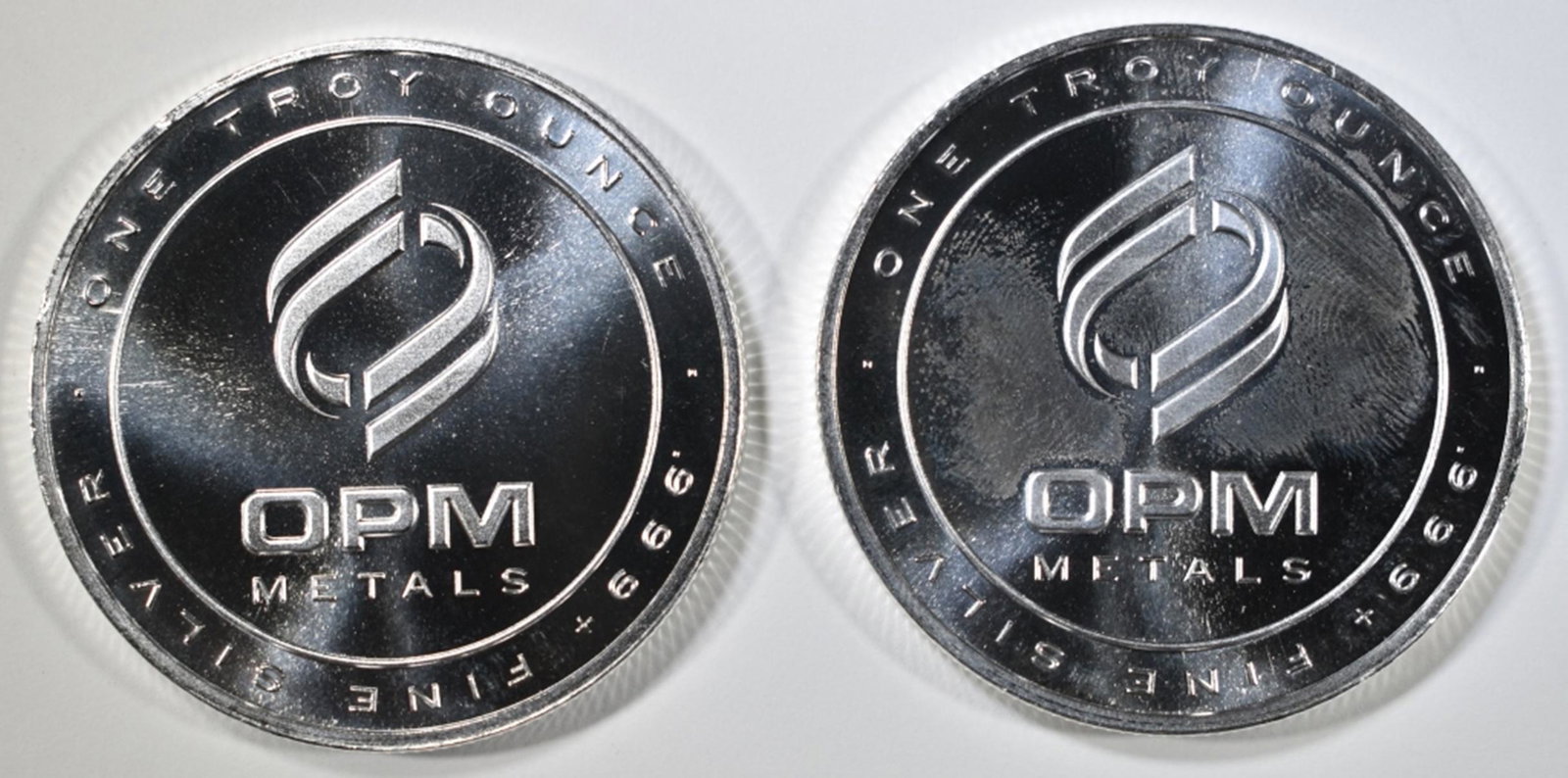 2-ONE OUNCE .999 SILVER ROUNDS (1 of 2)