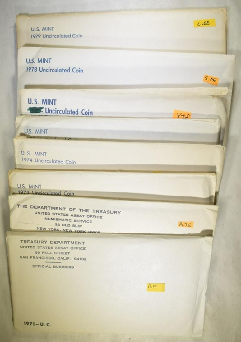 1970'S U.S. MINT UNC COIN SETS (1 of 2)