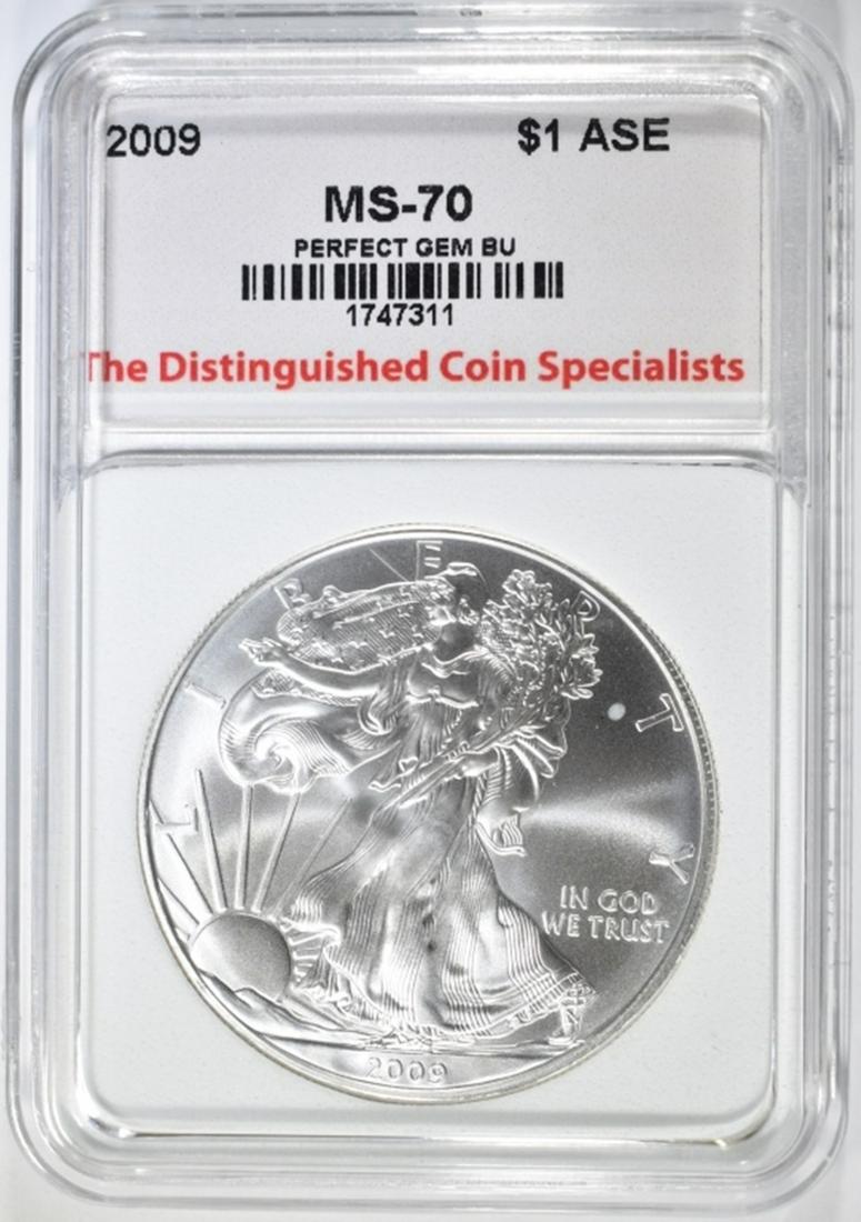 2009 AMERICAN SILVER EAGLE, TDCS PERFECT GEM BU (1 of 4)
