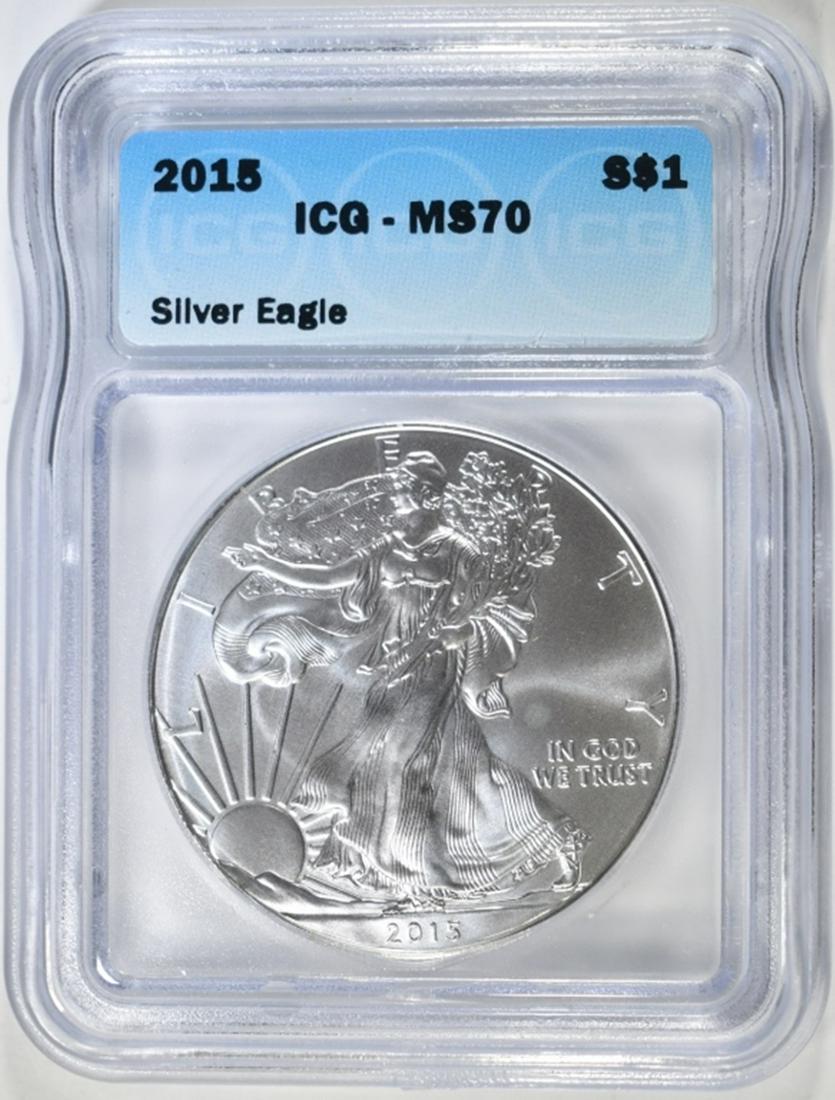 2015 SILVER EAGLE ICG MS-70 (1 of 4)