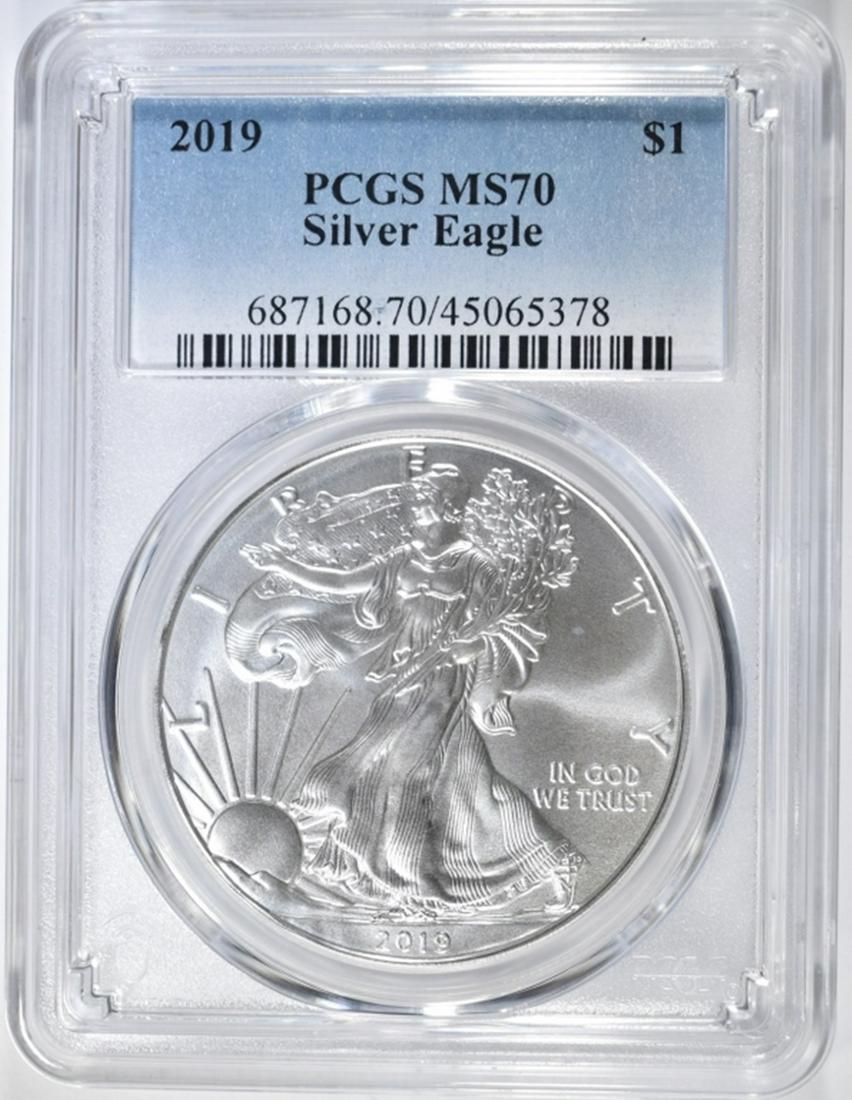 2019 AMERICAN SILVER EAGLE PCGS MS 70 (1 of 4)