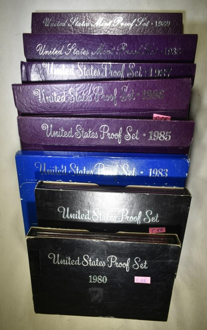 1980'S U.S. PROOF SETS (1 of 2)