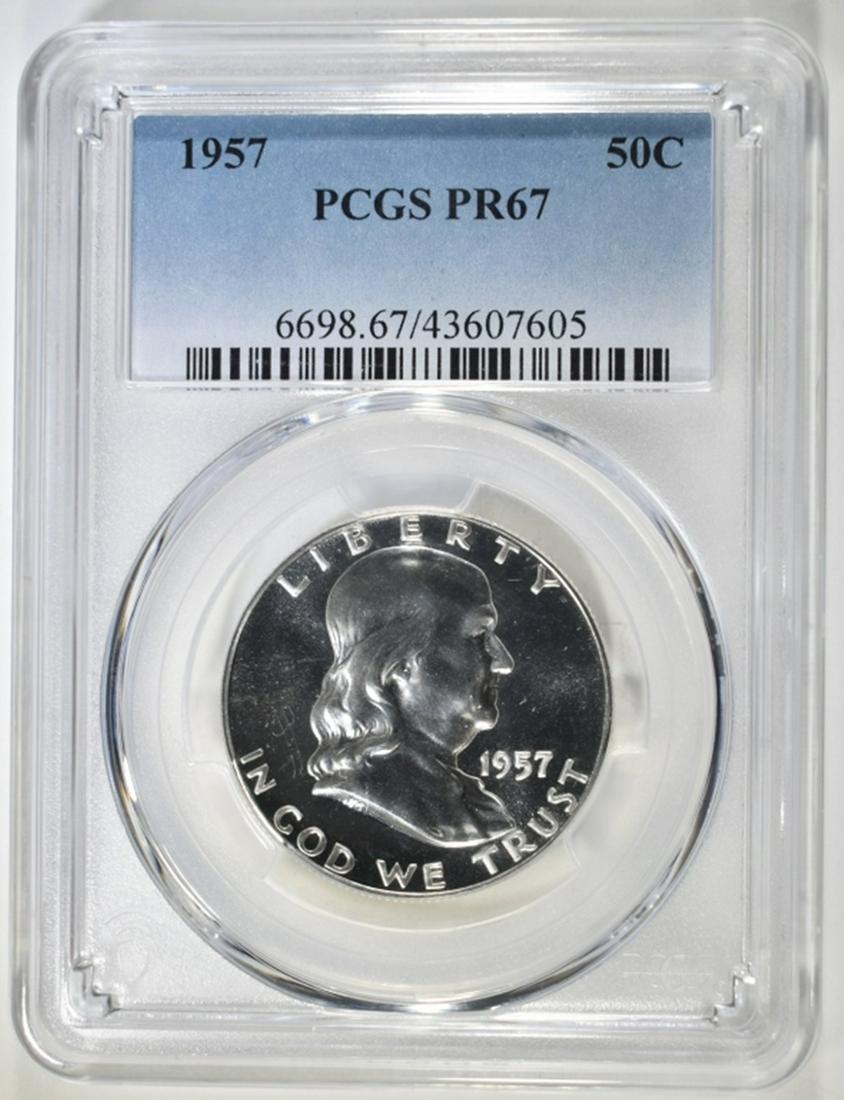 1958 FRANKLIN HALF DOLLAR PCGS PR 67 (1 of 4)