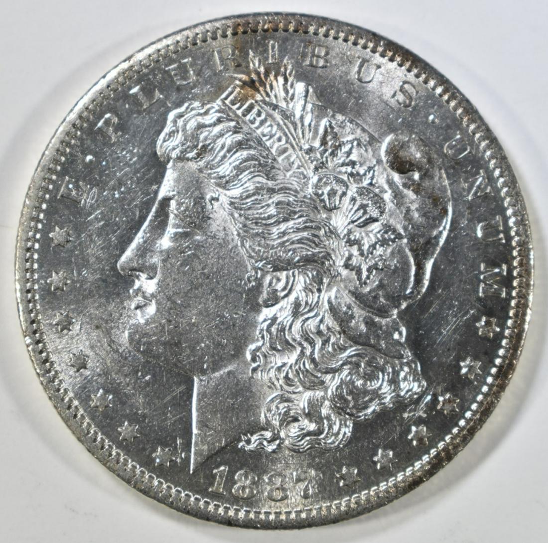 1887-S MORGAN DOLLAR BU (1 of 2)