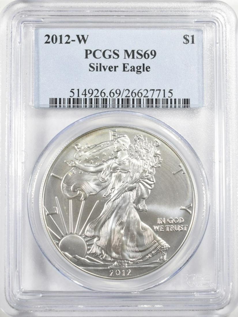 2012 W AMERICAN SILVER EAGLE PCGS MS 69 (1 of 4)