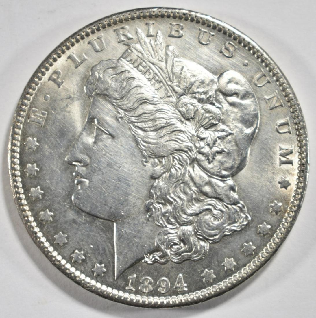 1894-O MORGAN DOLLAR  NICE BU (1 of 2)