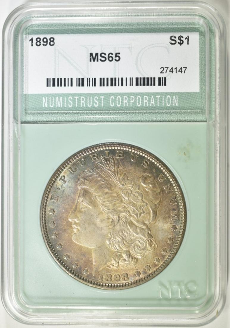 1898 MORGAN DOLLAR, NTC GEM BU (1 of 4)