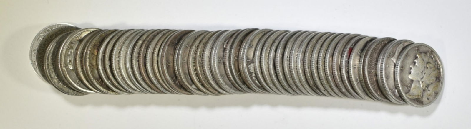 $5.00 FACE VALUE CIRC MERCURY DIMES (1 of 2)