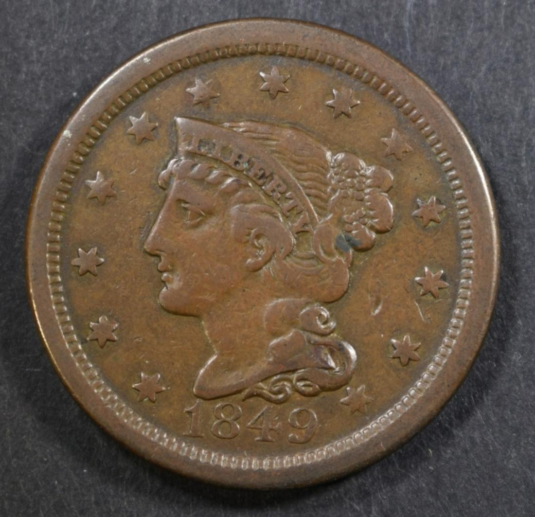 1849 LARGE CENT VF (1 of 2)