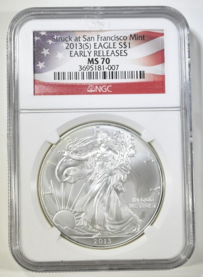 2013 (S) AMERICAN SILVER EAGLE ER NGC MS 70 (1 of 4)