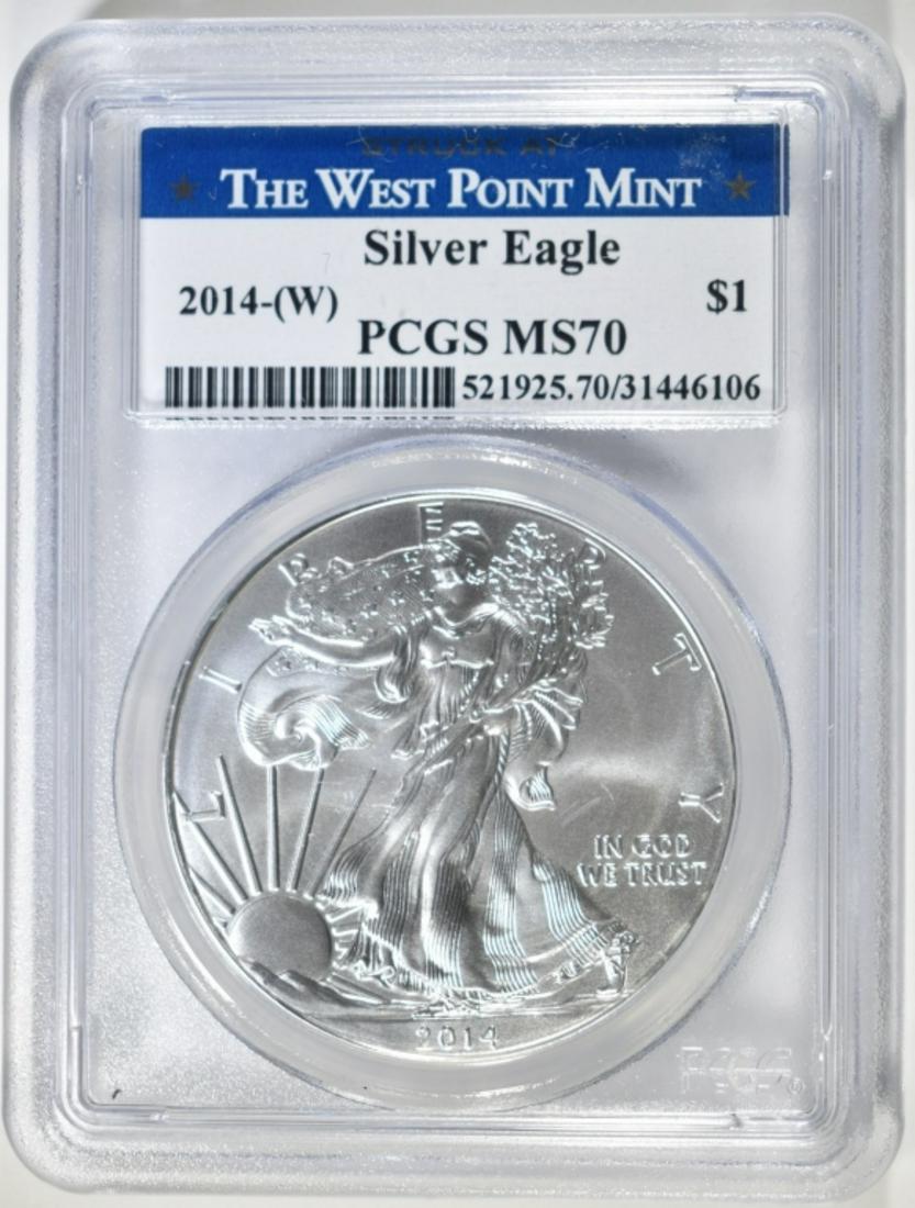 2014  (W) AMERICAN SILVER EAGLE PCGS MS 70 (1 of 4)