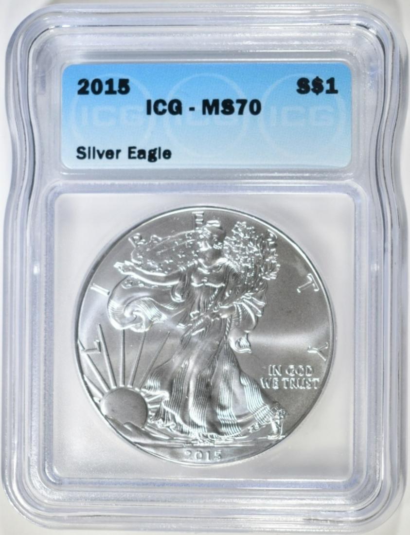 2015 SILVER EAGLE ICG MS-70 (1 of 4)