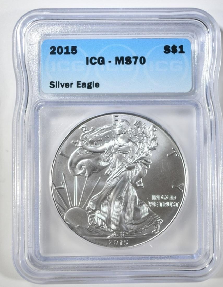 2015 SILVER EAGLE ICG MS-70 (1 of 4)