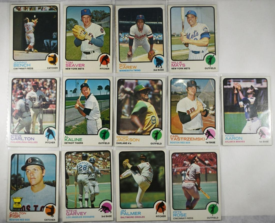 (13) 1973 TOPPS BASEBALL CARDS NM (1 of 2)