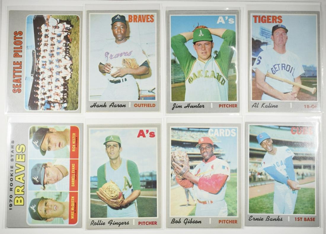 (8) 1970 TOPPS BASEBALL CARDS EX/NM (1 of 2)