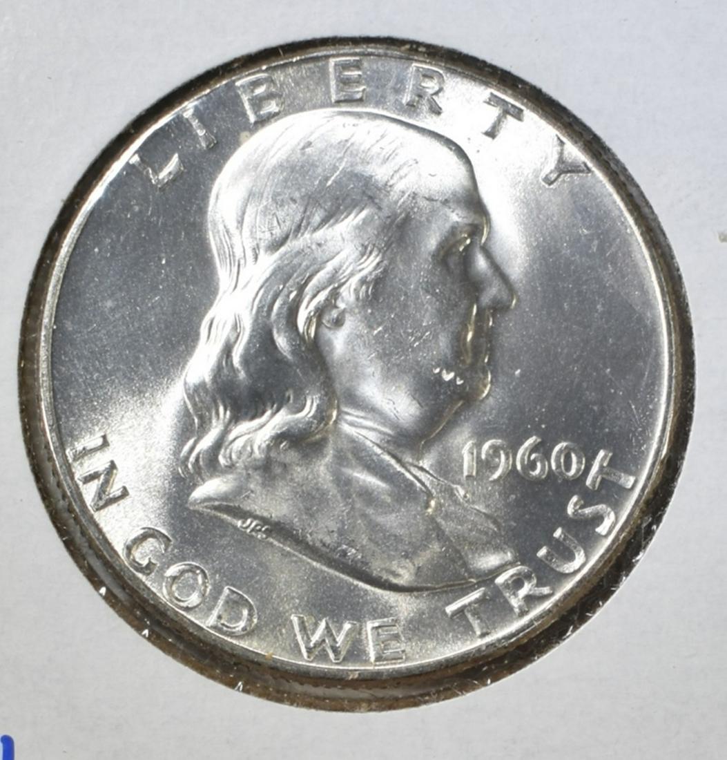 1960 FRANKLIN HALF DOLLAR FBL GEM BU (1 of 2)