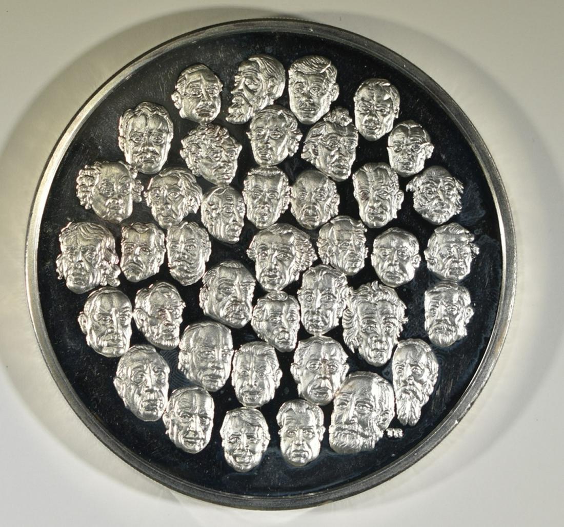 1989 U.S. 39 PRESIDENTS 1 POUND SILVER MEDAL (1 of 3)