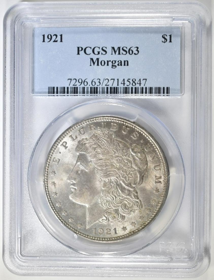1921 MORGAN DOLLAR PCGS MS 63 (1 of 4)