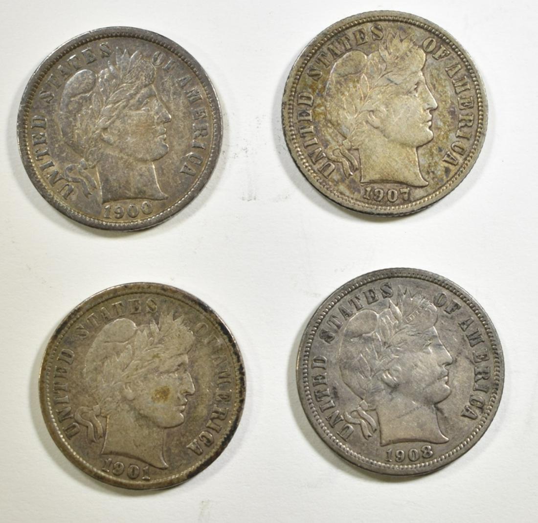 1900, 01, 07, 08-D BARBER DIMES XF (1 of 2)