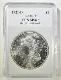 1921-D MORGAN DOLLAR  NNC SUPERB GEM